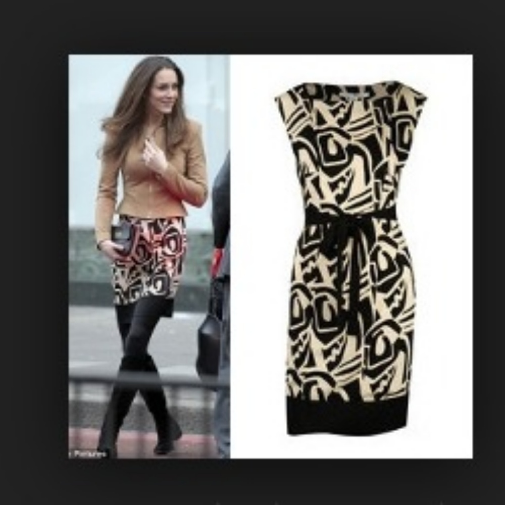 Vintage RARE DVF Samuella Dress ASO Kate Middleton Princess of Wales